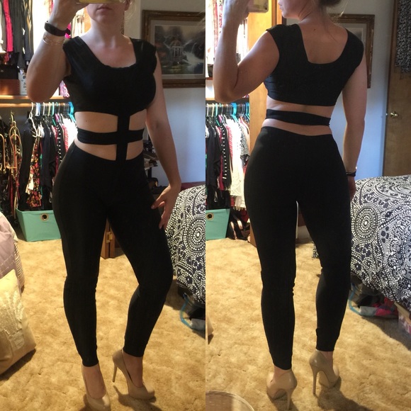 Sexy Black Stretchy Cat Bodycon Club Bodysuit - Picture 5 of 8